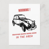 Oldtimer 2cv Ente Hippie Warnung Briefkaart (Voorkant)