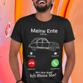 Oldtimer 2cv Ente Silhouette Smartphone T-shirt