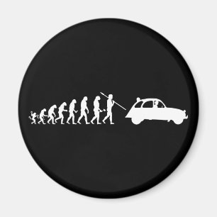 Oldtimer 2CV Evolutie Magneet