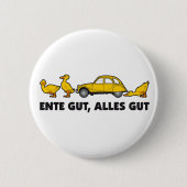Oldtimer 2cv Farbe Gelb Ente Slogan Ronde Button 5,7 Cm (Voorkant)