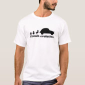 Oldtimer 2cv French Evolution T-shirt (Voorkant)