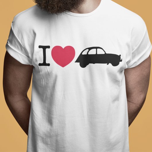 Oldtimer 2cv I love Ente T-shirt