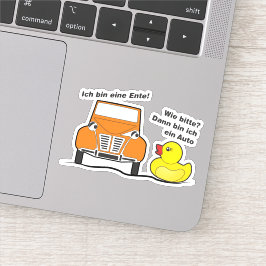 Oldtimer 2cv Ich bin eine Ente Humor Sticker