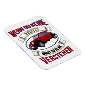 Oldtimer 2cv Liebhaber Spruch Magneet (Rechterzijde)