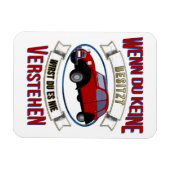Oldtimer 2cv Liebhaber Spruch Magneet (Horizontaal)
