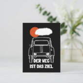 Oldtimer 2cv Retro Sonnenuntergang Briefkaart (Staand voorkant)