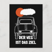 Oldtimer 2cv Retro Sonnenuntergang Briefkaart (Voorkant)