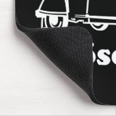 Oldtimer 2cv Weisse Döschwo Silhouette Muismat (Hoek)