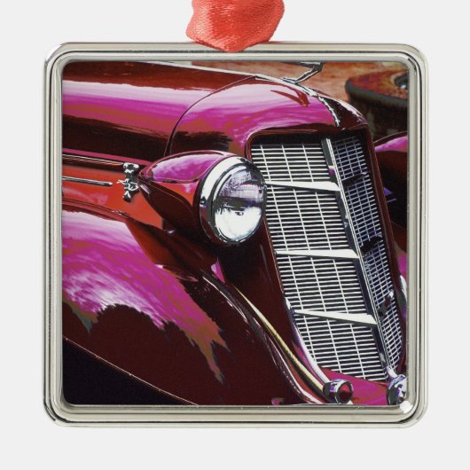 Oldtimer: Auburn Metalen Ornament (Voorkant)