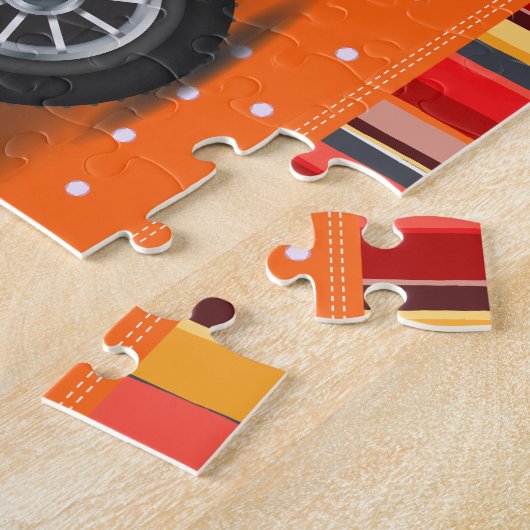Oldtimer auto legpuzzel (Zijkant)