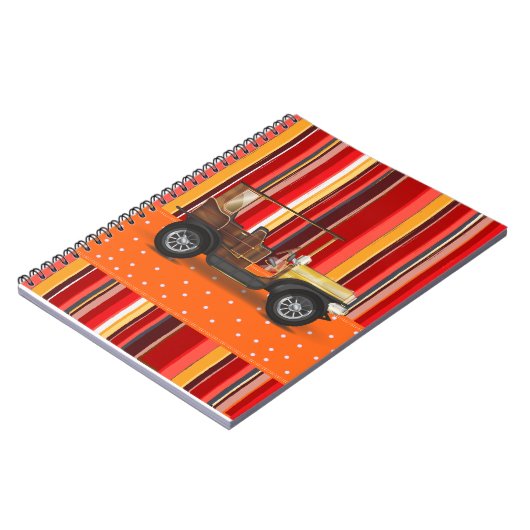 Oldtimer auto notitieboek (Linkerzijde)