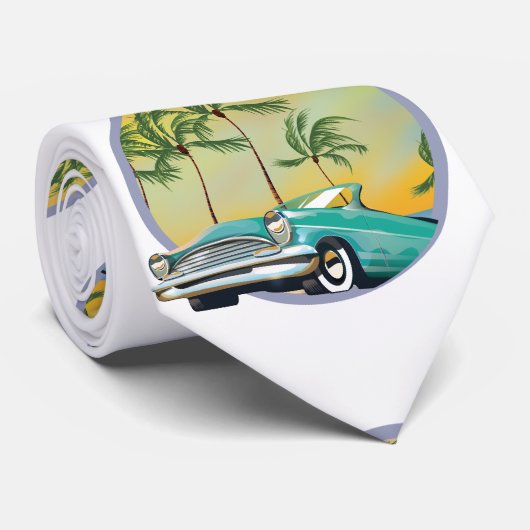 Oldtimer bij schemering stropdas (Opgerold)