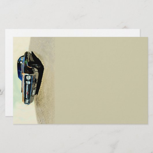 Oldtimer Briefpapier (Voorkant / Achterkant)