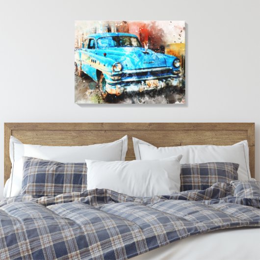 Oldtimer Canvas Afdruk (Insitu (Slaapkamer))