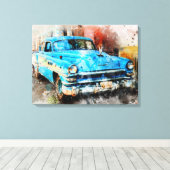 Oldtimer Canvas Afdruk (Insitu (Houten vloer))