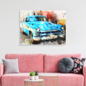 Oldtimer Canvas Afdruk (Insitu (Woonkamer))