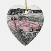 Oldtimer Car Old  Headlight Engine Hood Keramisch Ornament (Rechts)