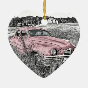 Oldtimer Car Old  Headlight Engine Hood Keramisch Ornament