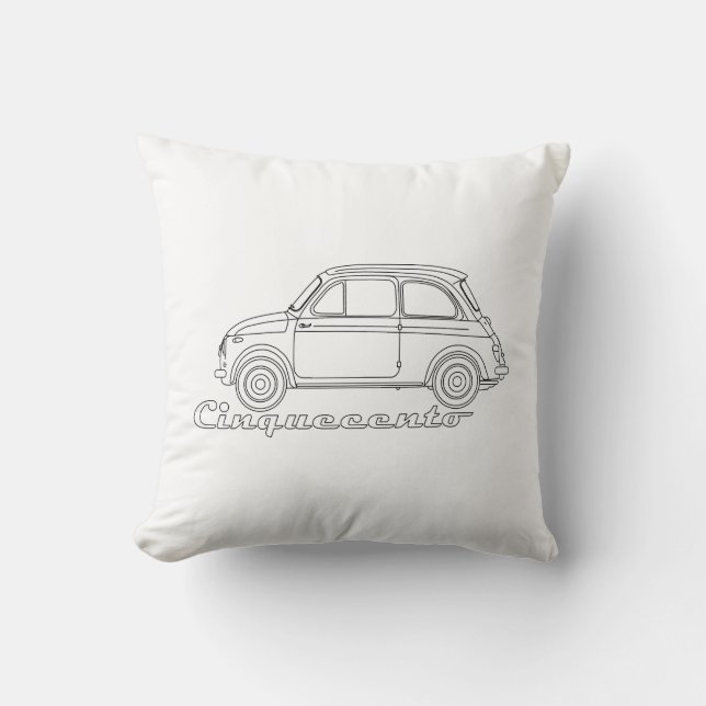 Oldtimer Cinquecento Der PUCH 500 Kussen (Voorkant)