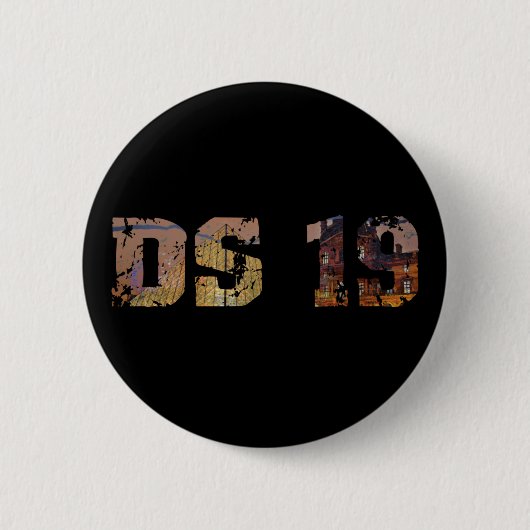 Oldtimer Citroen DS 19 Limousine Ronde Button 5,7 Cm (Voorkant)