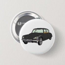 Oldtimer Citroen DS 19 Schwarz Ronde Button 5,7 Cm