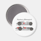 Oldtimer Deutschland 1939 Auto-Union Sielberpfeil Magneet (Voorkant / Achterkant)