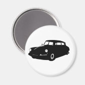 Oldtimer DS19 Citroen La Déesse Illustratie Magneet (Voorkant / Achterkant)