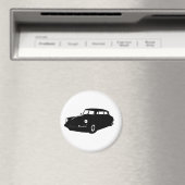 Oldtimer DS19 Citroen La Déesse Illustratie Magneet (Insitu (Vaatwasser))