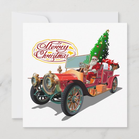 oldtimer feestdagenkaart (Voorkant)