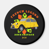 Oldtimer French Legend 2cv Deux Chevaux Magneet (Voorkant)
