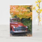 Oldtimer, Gelukkige Verjaardag, Papa Kaart (Gele Bloem)