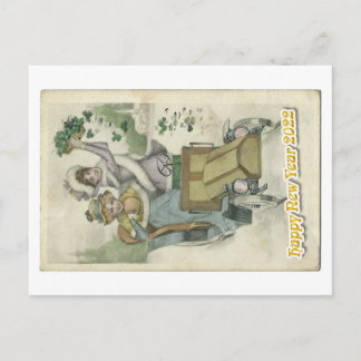 Oldtimer happy new year 2022 briefkaart
