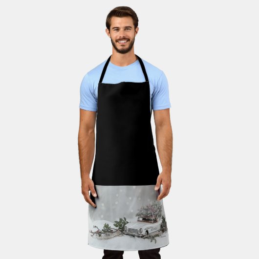 Oldtimer im Schnee Schort (Gedragen)