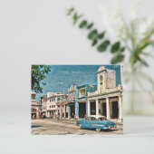 Oldtimer in einer Stadt auf Kuba Briefkaart (Staand voorkant)