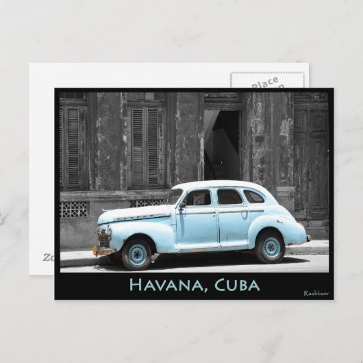 OLDTIMER IN HAVANA BRIEFKAART (Voorkant / Achterkant)