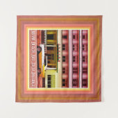 Oldtimer in het Art Deco District, Miami, Florida Wandkleed (Voorkant (horizontaal))