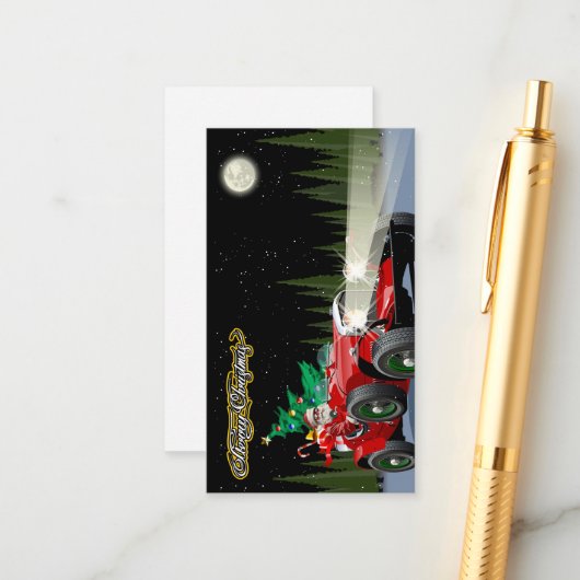 oldtimer informatiekaartje (Voorkant / Achterkant in situ)