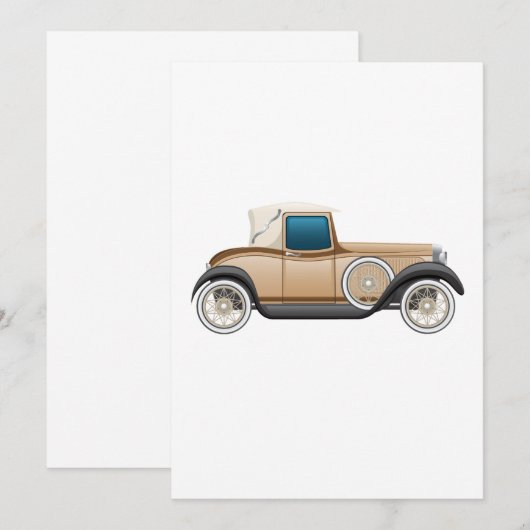 Oldtimer Kaart (Voorkant / Achterkant)