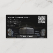 Oldtimer Mercedes Benz historische auto conservato Visitekaartje (Achterkant)