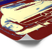 Oldtimer mercedes Collage Poster door N.P. (Hoek)