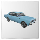 Oldtimer Opel Rekord Tegeltje (Voorkant)