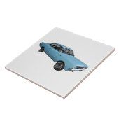 Oldtimer Opel Rekord Tegeltje (Zijkant)