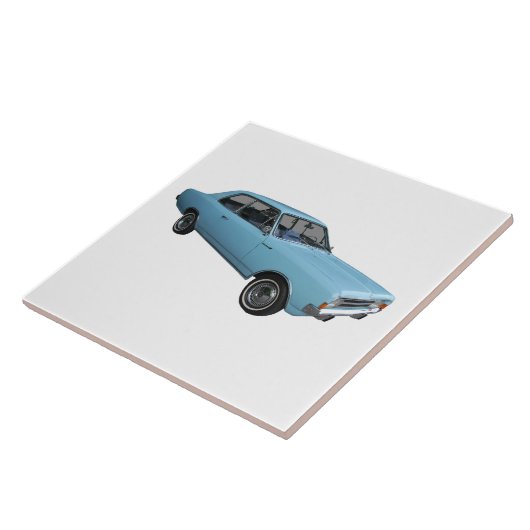 Oldtimer Opel Rekord Tegeltje (Zijkant)