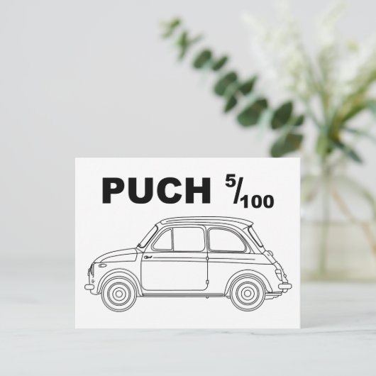 Oldtimer Österreich Steiermark Steyr Puch 500 Briefkaart (Staand voorkant)