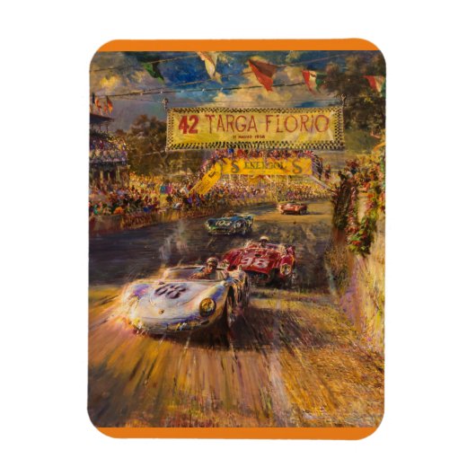 Oldtimer race magneet (Verticaal)