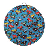 Oldtimer Racende Auto's Dartbord (Voorkant)