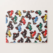 Oldtimer Racerauto's Legpuzzel (Horizontaal)