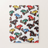 Oldtimer Racerauto's Legpuzzel (Verticaal)