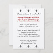 Oldtimer Retirement Party Classic Hotrod Car Kaart (Achterkant)