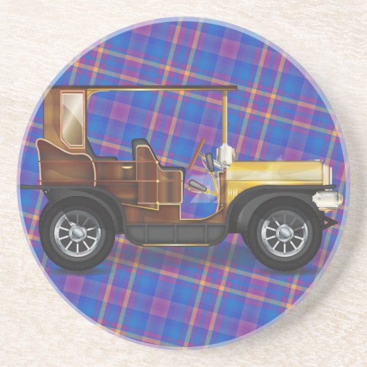 Oldtimer Zandsteen Onderzetter (Voorkant)